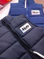 Puffer vests for girls and boys, sizes 50 to 60