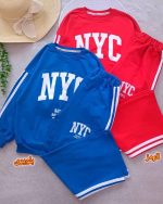 Blouses and trousers for girls and boys, ages 8 to 12
