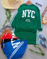 Blouses and trousers for girls and boys, ages 8 to 12