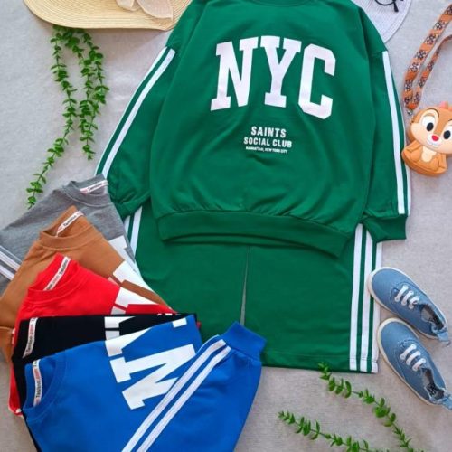 Blouses and trousers for girls and boys, ages 8 to 12