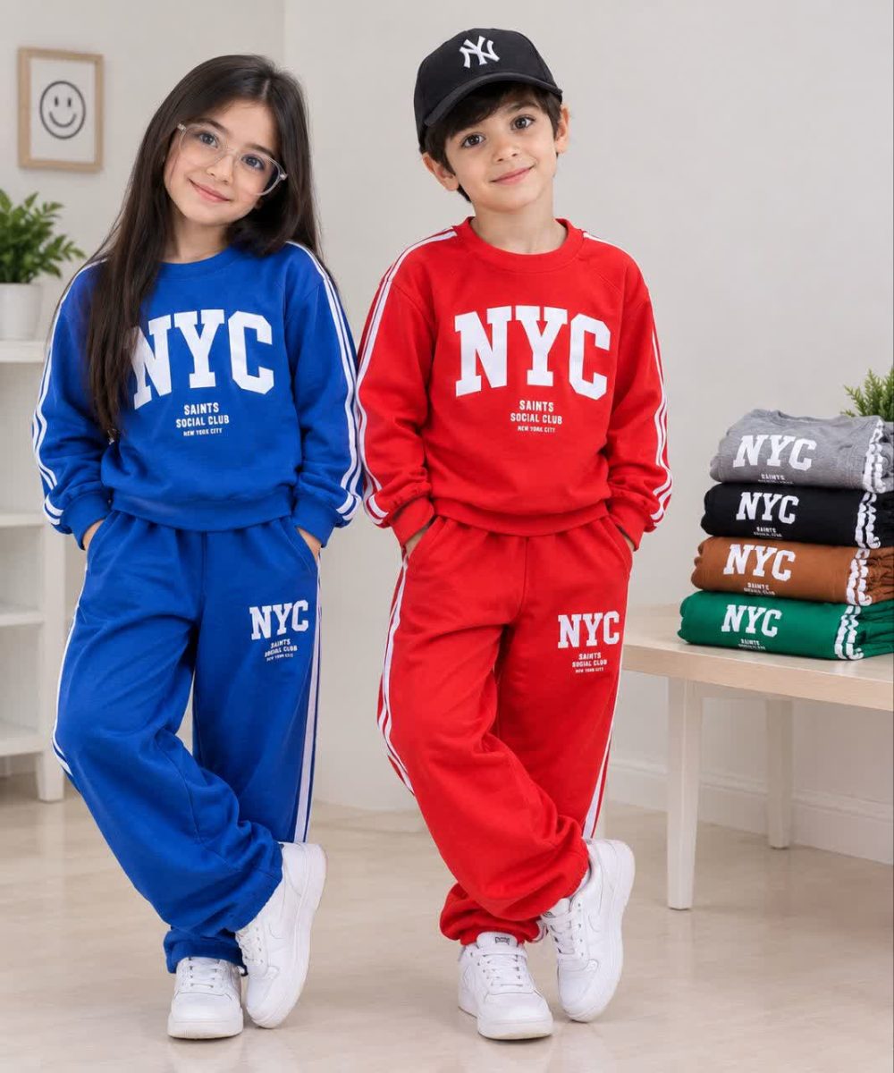 Blouses and trousers for girls and boys, ages 8 to 12