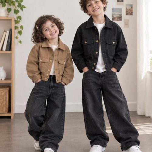 Cotton jackets for girls and boys, ages 4 to 16