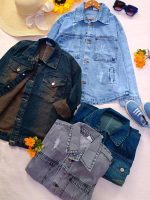 Denim jackets for girls and boys, sizes 55 to 70