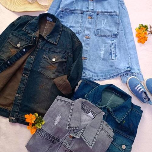 Denim jackets for girls and boys, sizes 55 to 70