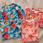 Girls' and boys' blouse and trousers sets, sizes 35 to 65