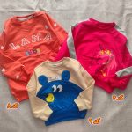 Girls' and boys' blouse and trousers sets, sizes 35 to 65