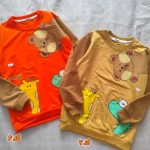 Girls' and boys' blouse and trousers sets, sizes 35 to 65