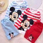 Girls' and boys' blouse and trousers, sizes 45 to 50