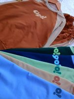 Girls' and boys' blouse and trousers, sizes 45 to 60