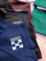 Girls' and boys' hoodie and trousers, sizes 45 to 60
