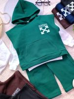 Girls' and boys' hoodie and trousers, sizes 45 to 60