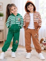 Girls' and boys' sweatshirts and trousers, sizes 35 to 50.