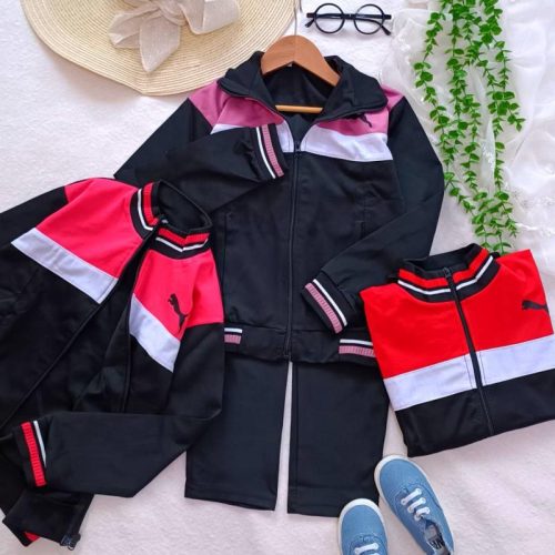 Girls' and boys' sweatshirts and trousers, sizes 50 to 60