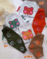 Girls' and boys' tops and trousers, sizes 35 to 55