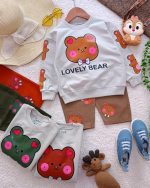 Girls' and boys' tops and trousers, sizes 35 to 55