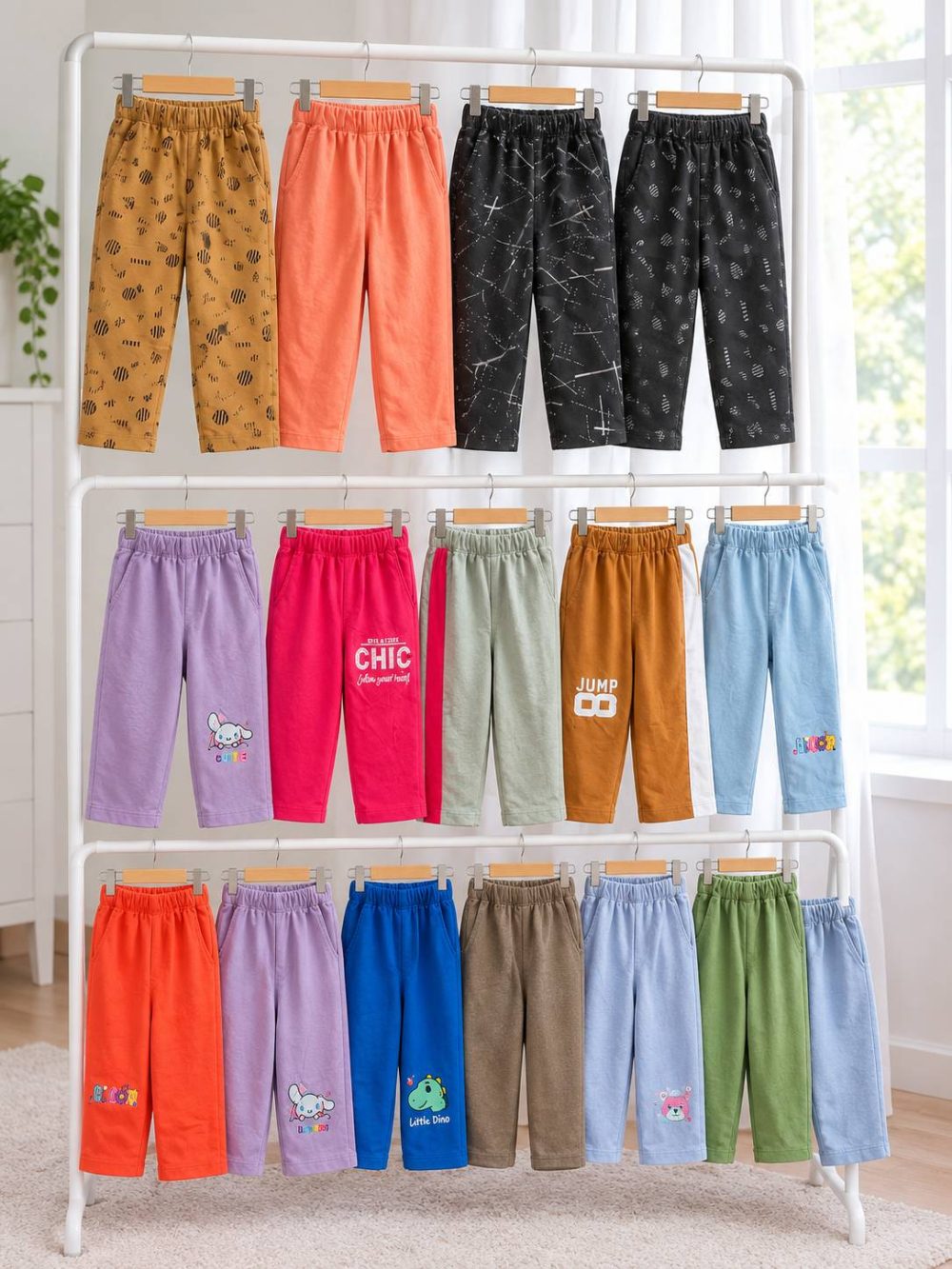 Girls' and boys' trousers (sold separately) (10)