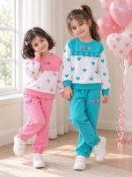 Girls' blouse and trousers, ages 1 to 7