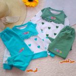 Girls' blouse and trousers, ages 1 to 7