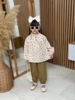 Girls' blouse and trousers, ages 2 to 9