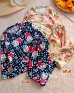 Girls' blouse and trousers, ages 2 to 9