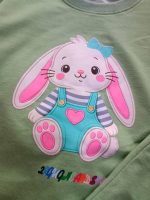 Girls' blouse and trousers, ages 4 to 7