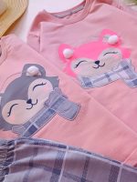 Girls' blouse and trousers, ages 4 to 9