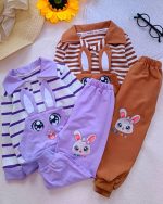 Girls' blouse and trousers, for ages 1 to 5 years