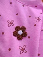 Girls' blouse and trousers, for ages 4 to 7 years