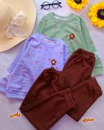 Girls' blouse and trousers, for ages 4 to 7 years