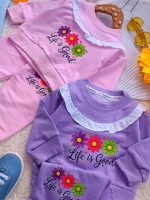 Girls' blouse and trousers, sizes 30 to 45
