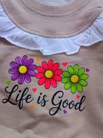 Girls' blouse and trousers, sizes 30 to 45