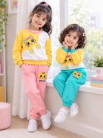 Girls' blouse and trousers, sizes 35 to 45