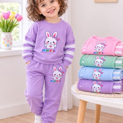 Girls' blouse and trousers, sizes 35 to 50