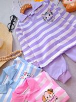 Girls' blouse and trousers, sizes 40 and 45