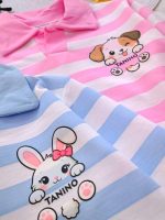 Girls' blouse and trousers, sizes 40 and 45