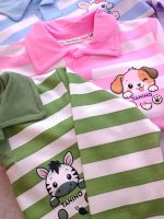 Girls' blouse and trousers, sizes 40 and 45