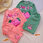 Girls' blouse and trousers, sizes 40 to 55
