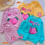 Girls' blouse and trousers, sizes 40 to 55