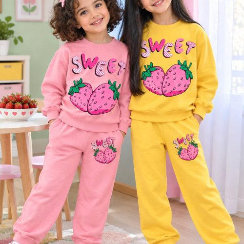 Girls' blouse and trousers, sizes 40 to 55