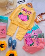 Girls' blouse and trousers, sizes 40 to 55