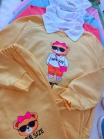 Girls' blouse and trousers, sizes 45 to 60
