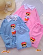 Girls' blouse and trousers, sizes 45 to 60