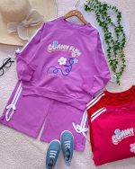 Girls' blouse and trousers, sizes 45 to 60