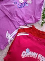 Girls' blouse and trousers, sizes 45 to 60