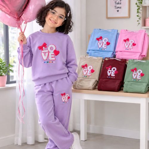 Girls' blouse and trousers, sizes 45 to 60