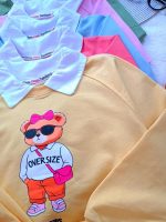 Girls' blouse and trousers, sizes 45 to 60