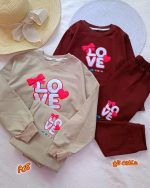 Girls' blouse and trousers, sizes 45 to 60