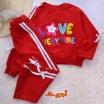 Girls' blouse and trousers, sizes 45 to 60