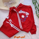 Girls' blouse and trousers, sizes 45 to 60
