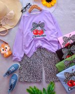 Girls' blouse and trousers, sizes 50 to 60